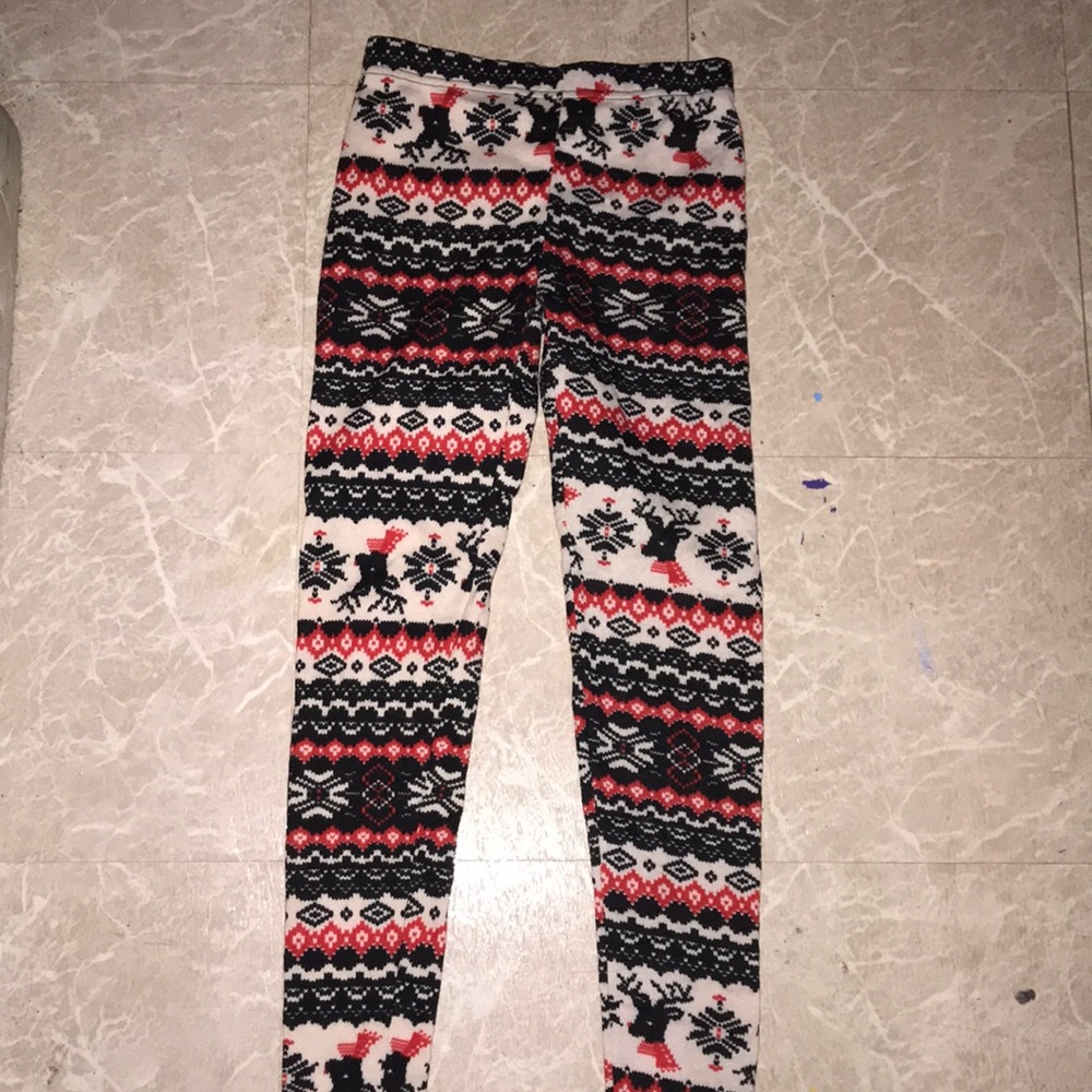 Reindeer Fleece Leggings